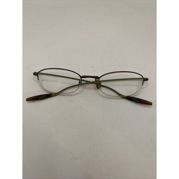 Calvin Klein Eyeglasses 5101 220 Half Rim Green/Brown Frames Only 50-19-140 - Picture 2 of 7